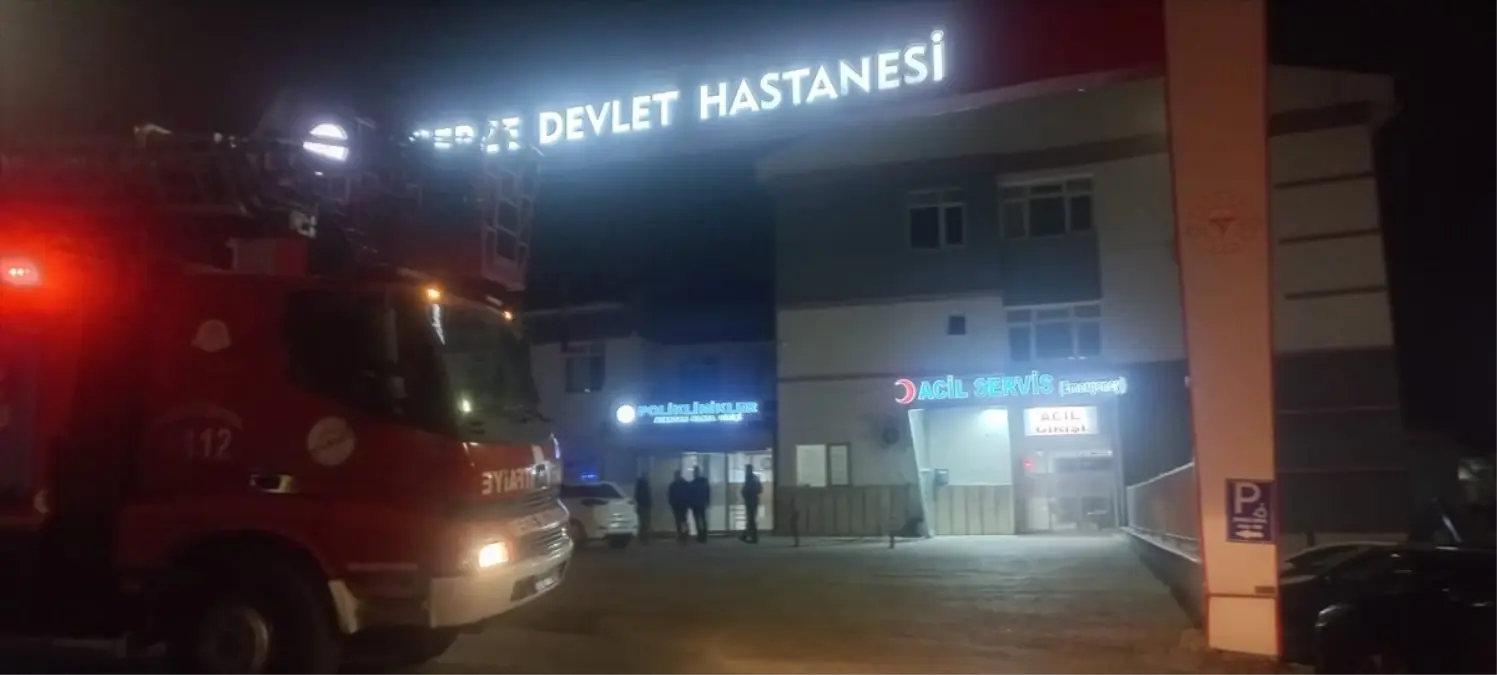 Gerze Devlet Hastanesi’nde Yangın Çıktı